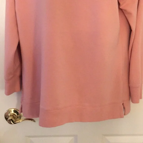 Adorable Pink Cowl Neck Sweatshirt - Picture 3 of 15
